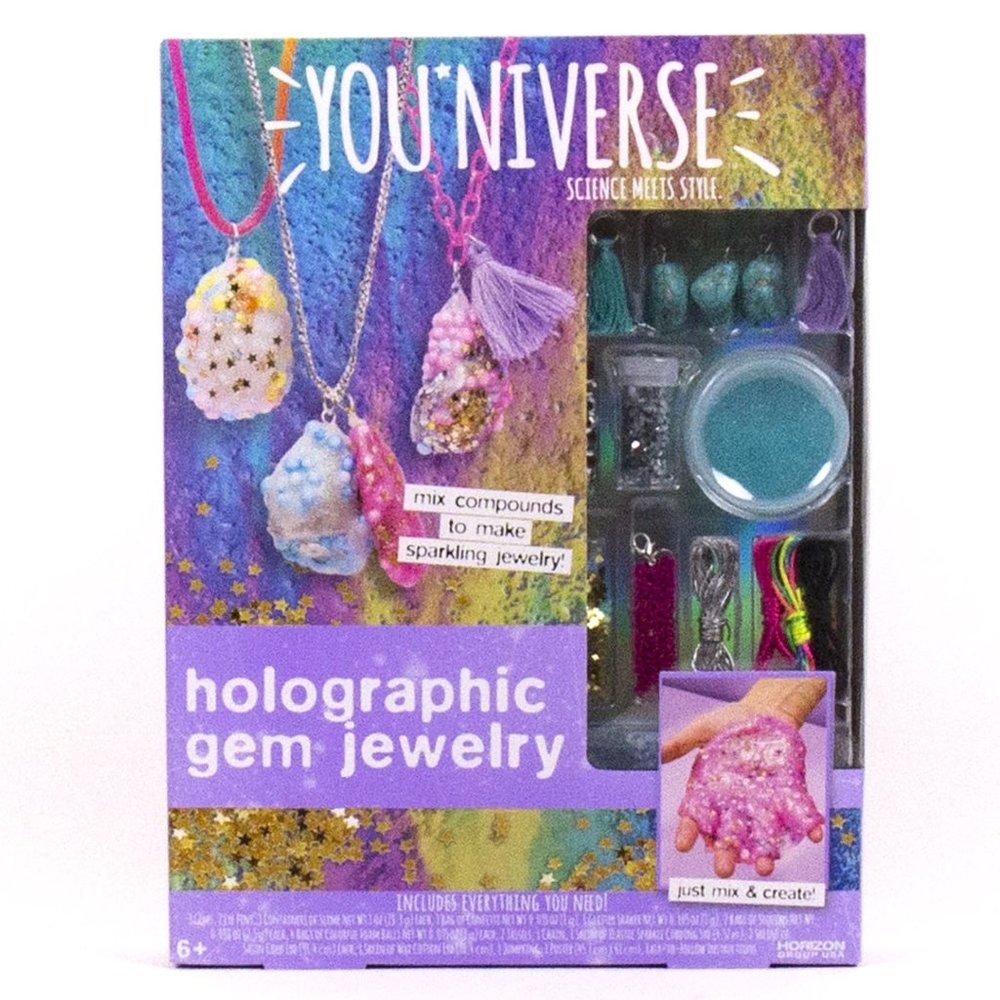 NEW In Box YOU*NIVERSE Holographic Gem Jewelry Kit
